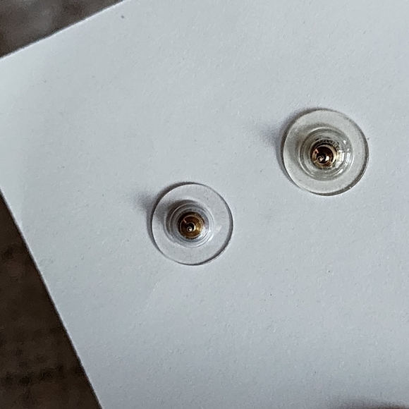 Vintage golden and Silverstone earring - Picture 3 of 3